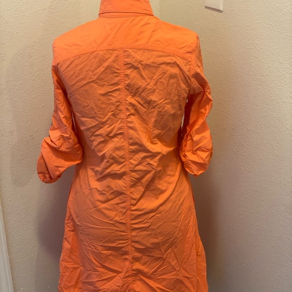 2 FOR $20 Kuhl Neon Orange Shirt Dress Size S Small - Picture 4 of 5